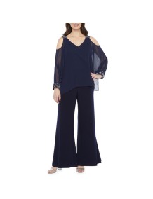 Scarlett Long Sleeve Cold Shoulder Jumpsuit