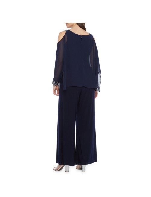 Scarlett Long Sleeve Cold Shoulder Jumpsuit