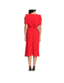 Robe mi-longue évasée à manches courtes London Style