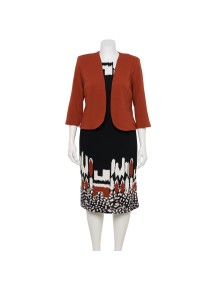 Maya Brooke Ensemble Robe + veste à manches 3/4