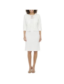 Maya Brooke - Robe veste ornée à manches 34